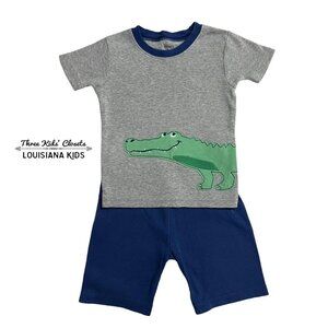 Carter's 2T Alligator Appliqué Pajamas